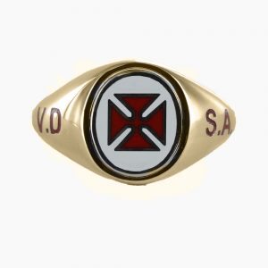 Regalia Store UK 1-374-300x300 Reversible 9ct Gold Knights Templar VD SA Masonic Ring 