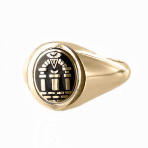Regalia Store UK 1-376-300x300 Reversible 9ct Gold Royal Arch Masonic Ring (Black) 