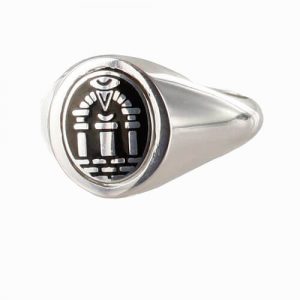 Regalia Store UK 1-392-300x300 Reversible Solid Silver Royal Arch Masonic Ring (Black) 