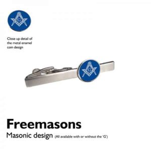 Regalia Store UK 9955masonicbluetieclip-300x300 Masonic Blue Tie Clip with G 