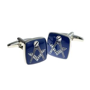 Regalia Store UK x2n240-300x300 Blue Masonic Cufflinks No G  