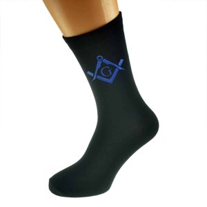 Regalia Store UK x6n343-300x300 Blue Masonic Wwith G Design Mens Black Socks 