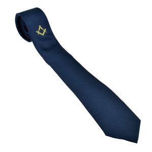 Regalia Store UK xbnt38-300x300 Blue Tie with Gold Masonic Design (no G)  