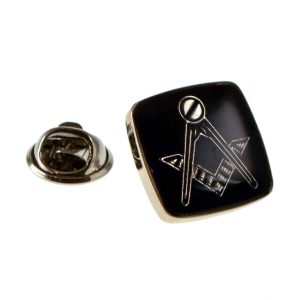 Regalia Store UK xnp242-300x300 Rhodium Plated & Black Masonic Lapel Pin Badge  