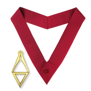 Royal Order Of Scotland Crimson Cordon Sash & Jewel