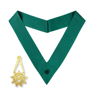 Royal Order Of Scotland Green Cordon Sash & Jewel