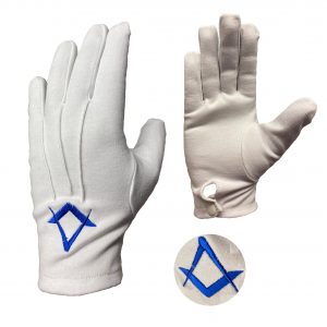 Regalia Store UK combine-1-scaled-300x300 White Masonic Gloves With Navy Blue Square & Compass 