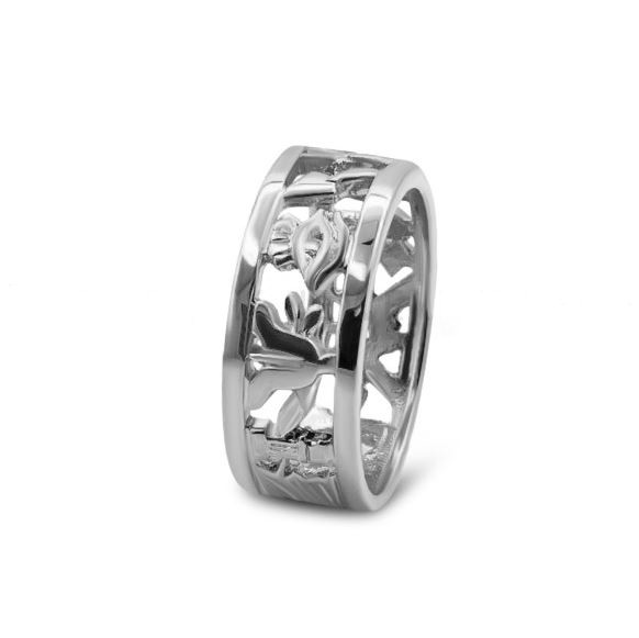 Regalia Store UK 1-1 Solid Silver 925 Masonic Wedding Ring  