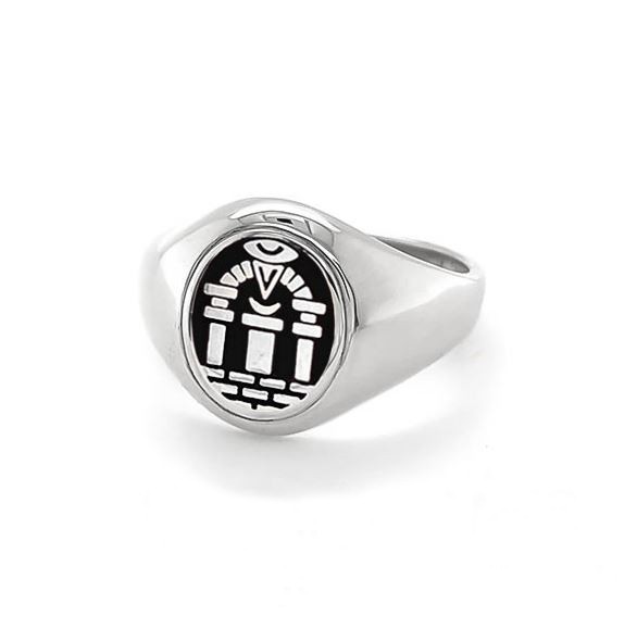 Regalia Store UK 1-11 Silver Royal Arch Masonic Ring – Fixed Head  