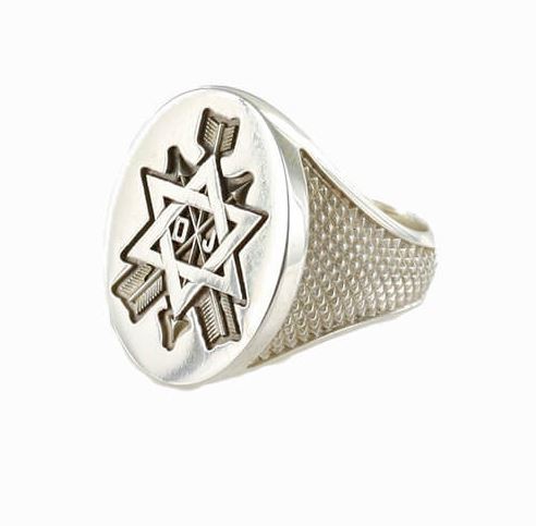 Regalia Store UK 1-2 Order of the Secret Monitor Solid Silver Masonic Ring  