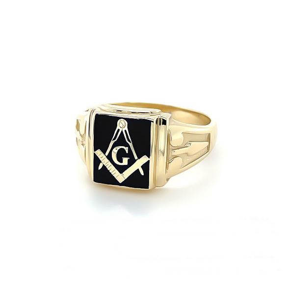 Regalia Store UK 9ct-Yellow-Gold-Detailed-Craft-Masonic-Ring-G 9ct Yellow Gold Detailed Craft Masonic Ring  