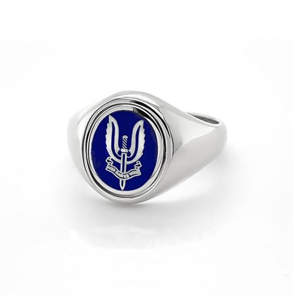 Regalia Store UK Silver-Reversible-Oval-Head-SAS-Ring Silver Reversible Oval Head SAS Ring  