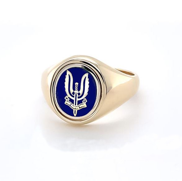 Regalia Store UK 9ct-Gold-Reversible-Oval-Head-SAS-Ring 9ct Gold Reversible Oval Head SAS Ring  