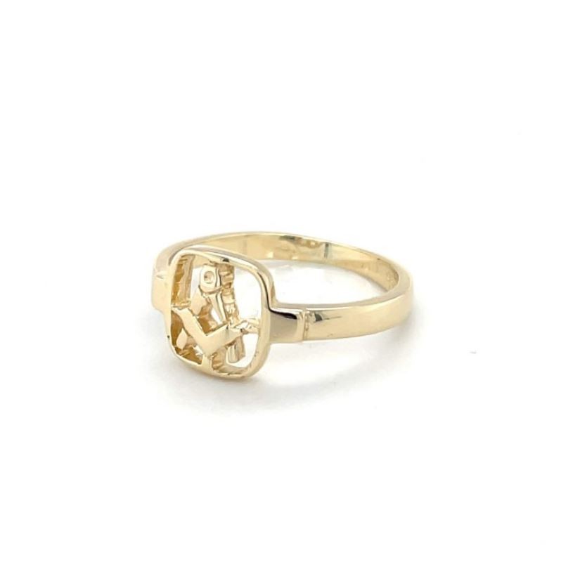 Regalia Store UK 9ct-Yellow-Gold-Cushion-Craft-Cut-Out-Ring 9ct Yellow Gold Cushion Craft Cut Out Ring  