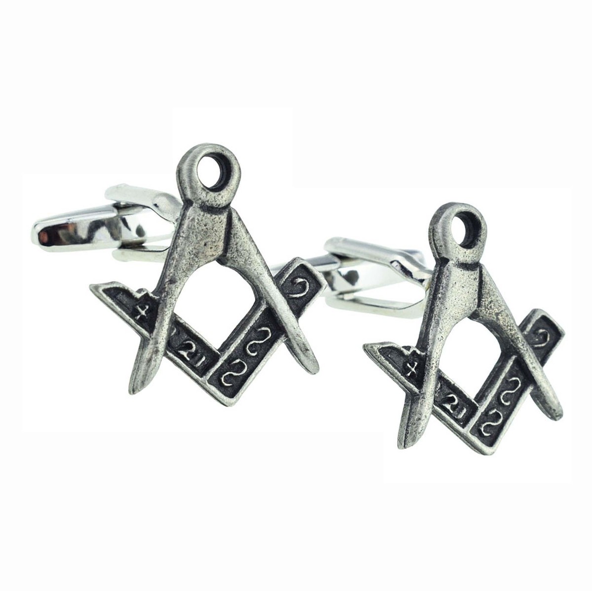 Regalia Store UK English-Made-Pewter-Masonic-Regalia-Cufflinks English Made Pewter Masonic Regalia Cufflinks  