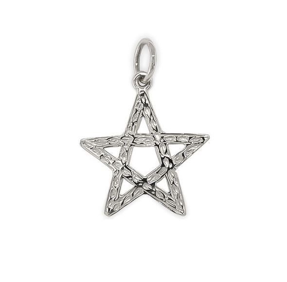 Regalia Store UK Large-Pentagram-Pendant-in-Silver Large Pentagram Pendant in Silver  