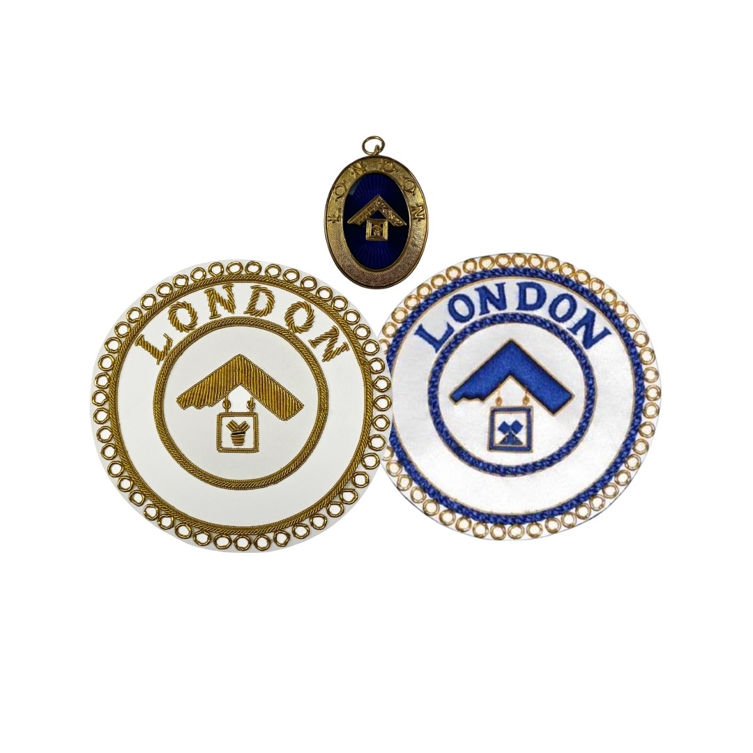 Regalia Store UK London-Grand-Rank-FD-UD-badge-jewel Craft Provincial London Grand Rank Full Dress Undress Badges & Collar Jewel  