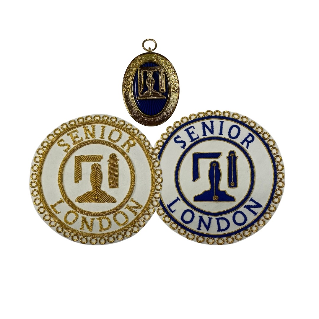 Regalia Store UK Senior-London-Grand-Rank-FD-UD-badge-jewel Craft Provincial Senior London Grand Rank Full Dress Undress Badges & Collar Jewel  