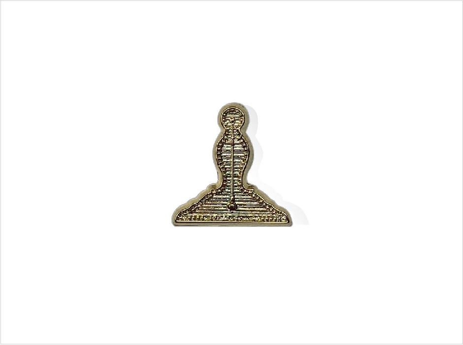 Regalia Store UK Senior-Warden Craft Provincial Rank Senior Warden Gilt Plated Lapel Pin  