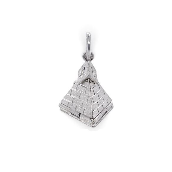 Regalia Store UK Solid-Silver-Masonic-Pyramid-Pendant Solid Silver Masonic Pyramid Pendant  