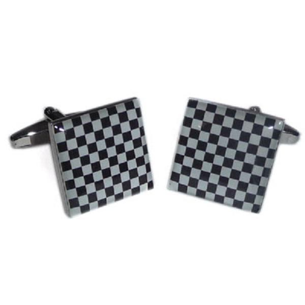 Regalia Store UK true-16 Chequer Design Cufflinks  