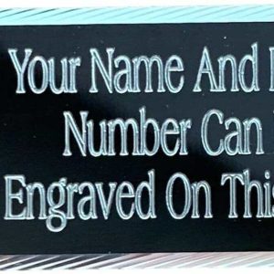 Personalised MP1 Black Colour Masonic Emblems Of Mortality Case Plate